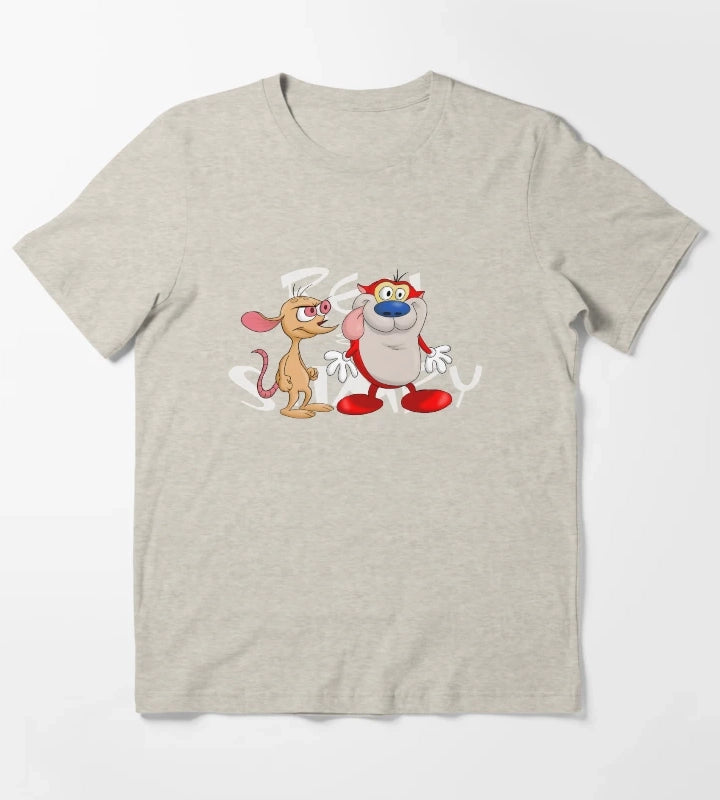 Ren and Stimpy Duo T-Shirt Cream