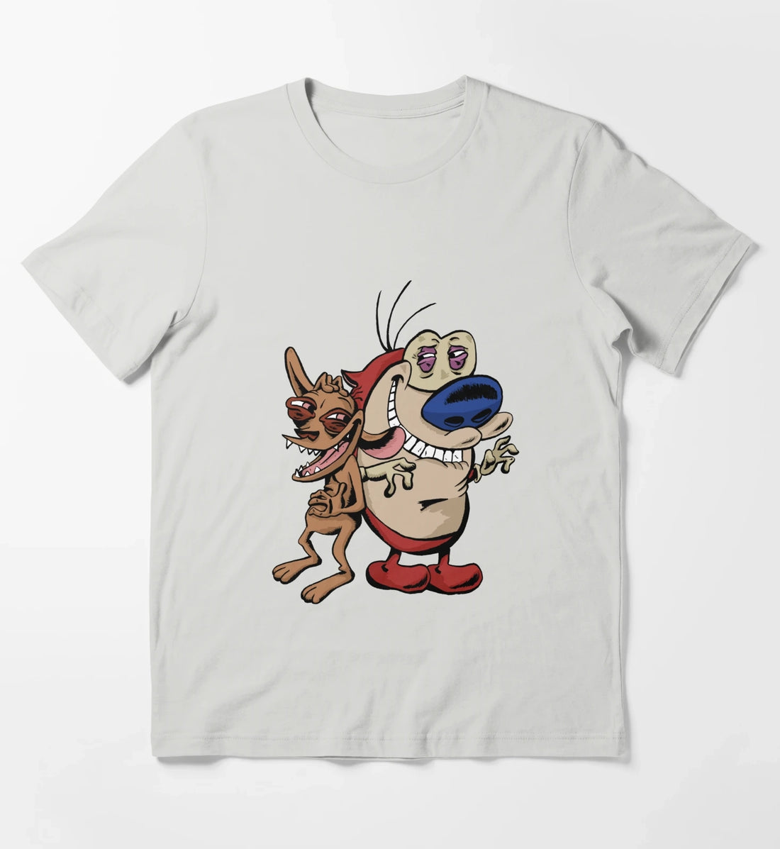 Ren and Stimpy T-Shirt Light Grey