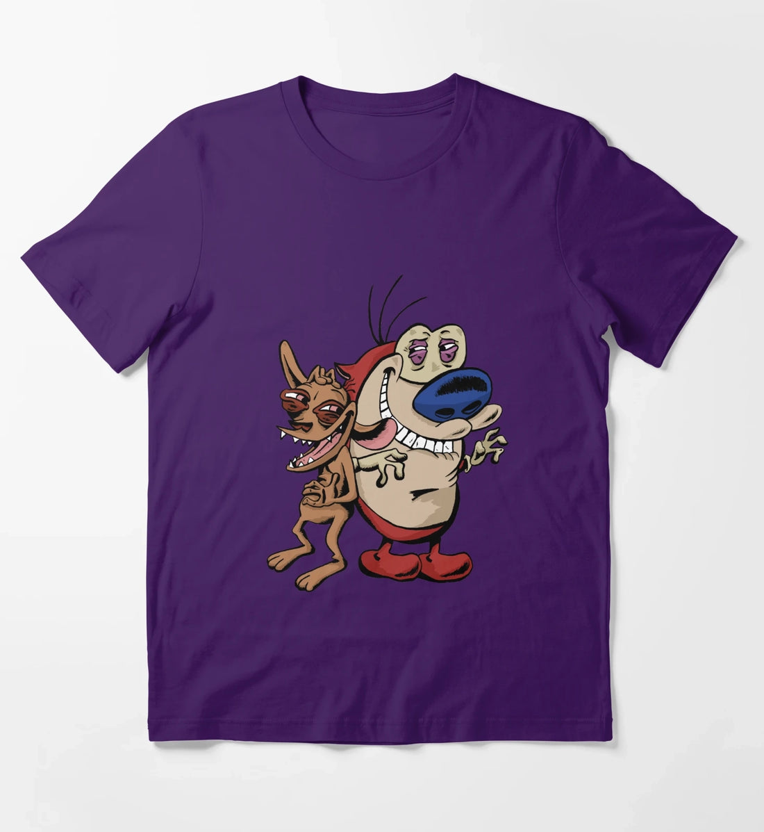 Ren and Stimpy T-Shirt Purple
