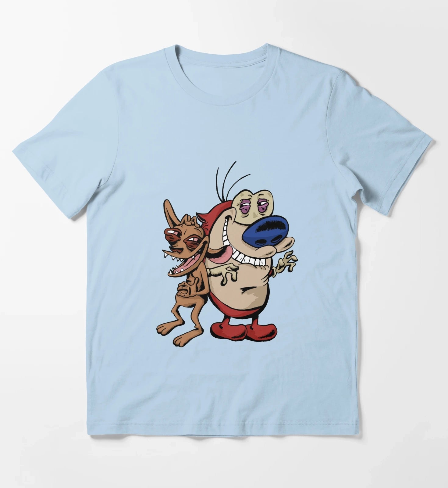 Ren and Stimpy T-Shirt Sky Blue