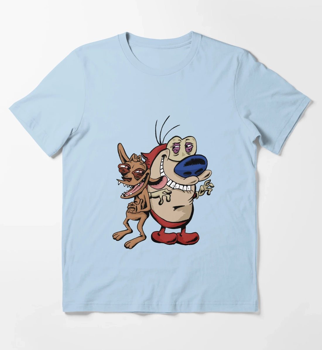 Ren and Stimpy T-Shirt Sky Blue