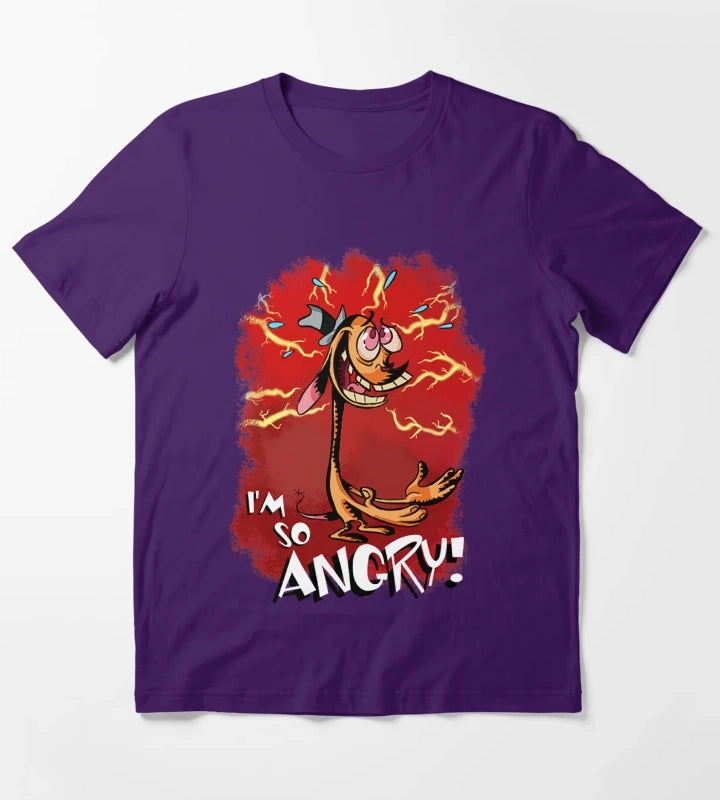 Ren is so Angry T-Shirt Purple