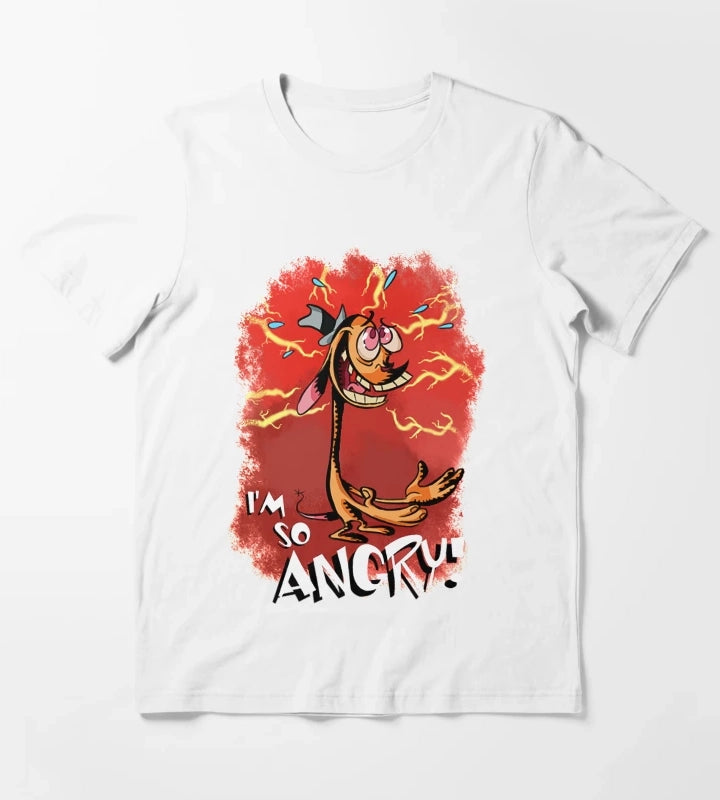Ren is so Angry T-Shirt White