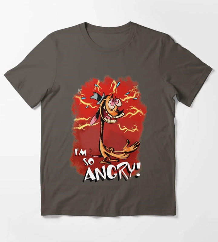 Ren is so Angry T-Shirt Dark Grey