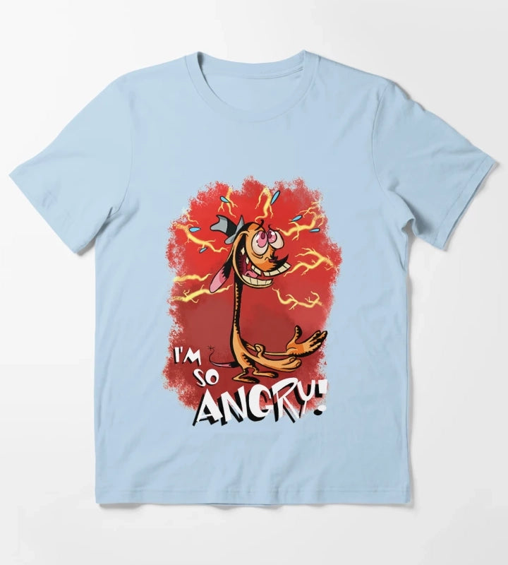 Ren is so Angry T-Shirt Sky Blue