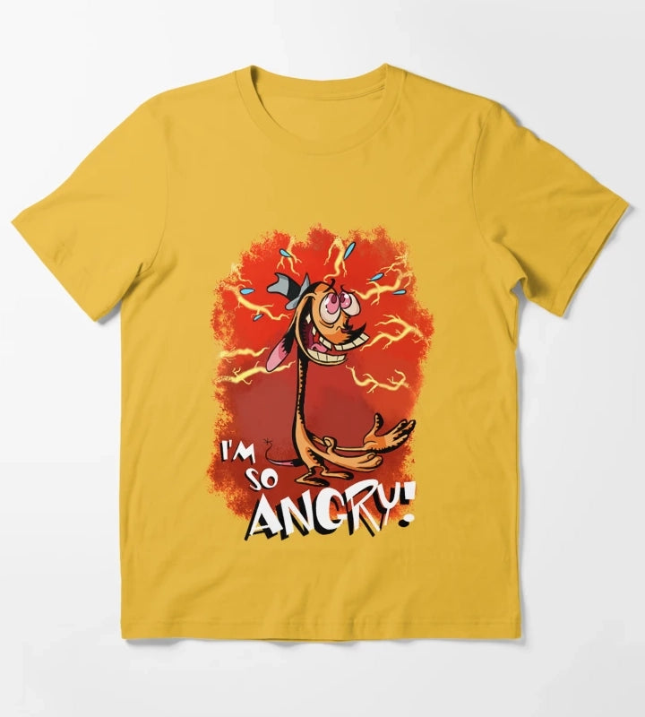 Ren is so Angry T-Shirt Yellow