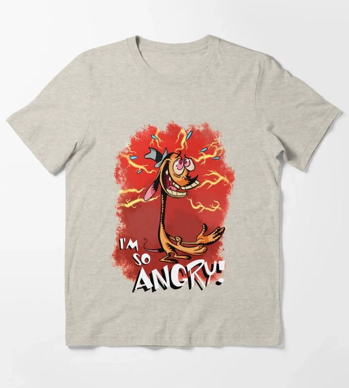 Ren is so Angry T-Shirt Cream