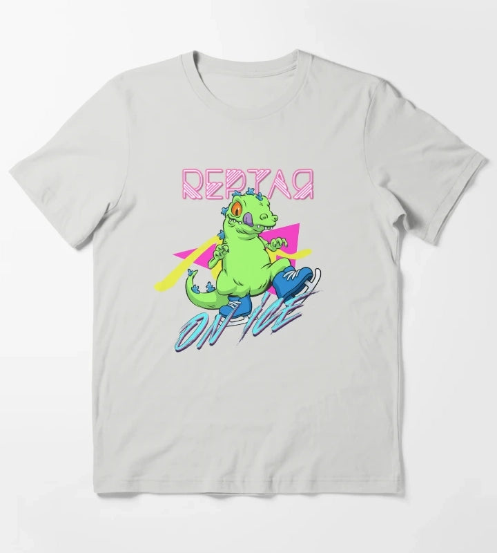 Reptar on ice T-Shirt Light Grey