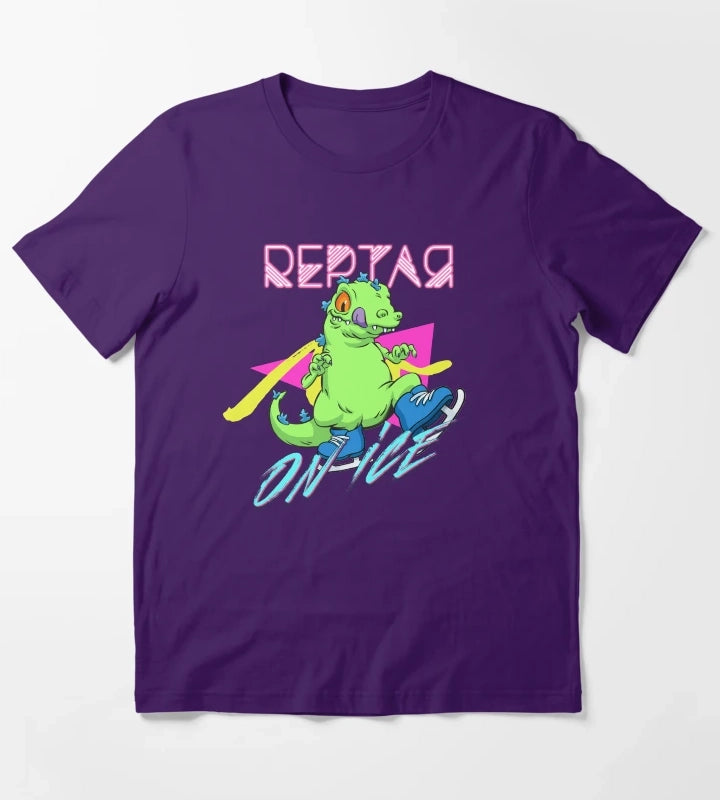 Reptar on ice T-Shirt Purple