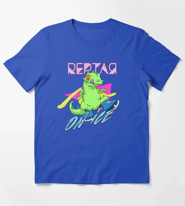 Reptar on ice T-Shirt Blue