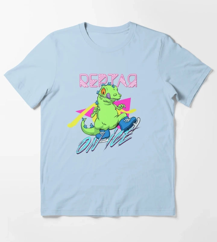 Reptar on ice T-Shirt Sky Blue