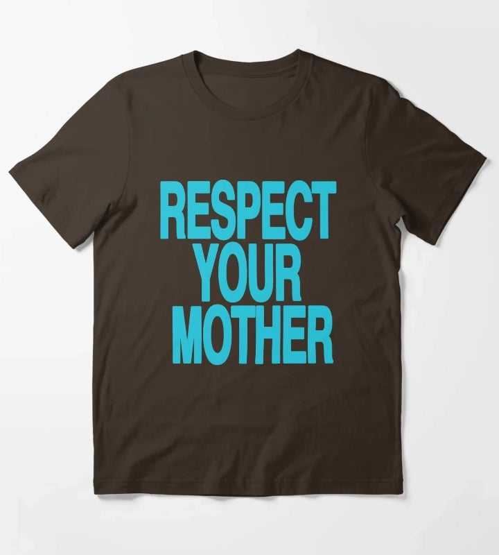 Respect Your Mother Harry Styles Blue T-Shirt Brown