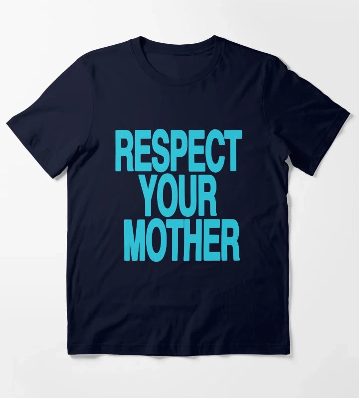 Respect Your Mother Harry Styles Blue T-Shirt Navy