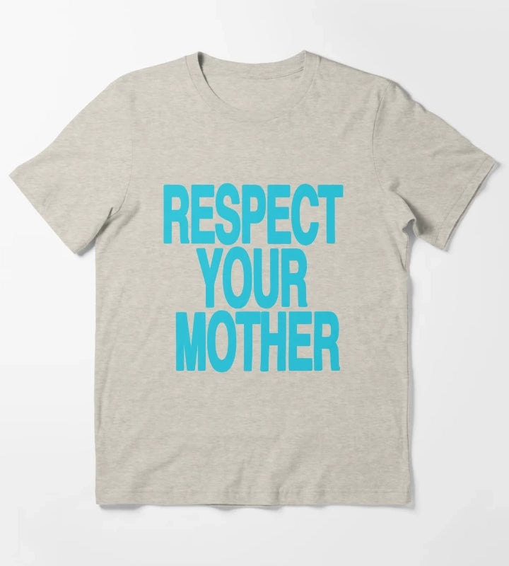 Respect Your Mother Harry Styles Blue T-Shirt Cream