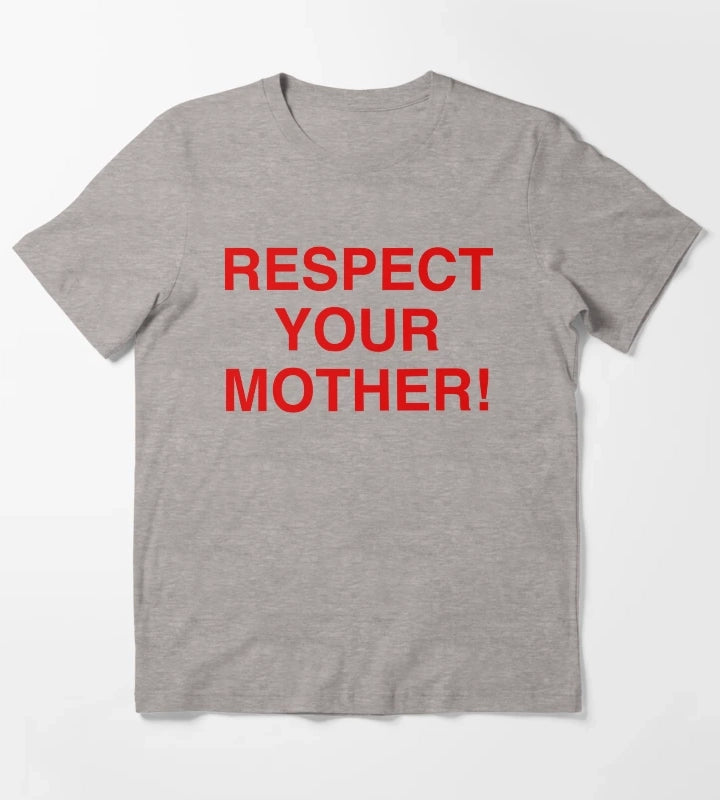 Respect Your Mother Harry Styles Red T-Shirt Heather Grey