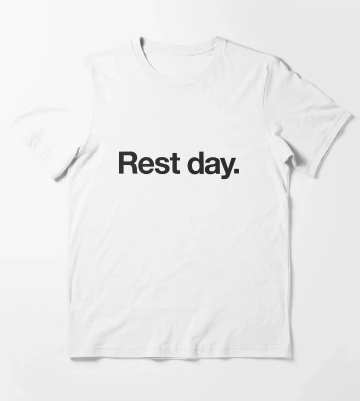 Rest Day Training Graphic T-Shirt White