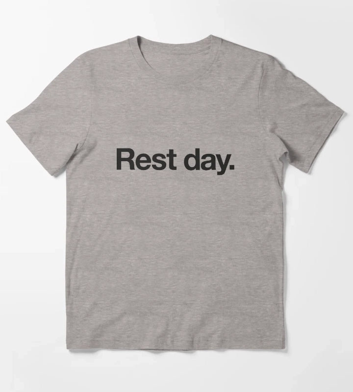 Rest Day Training Graphic T-Shirt Heather Grey