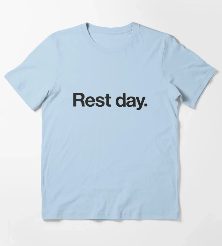 Rest Day Training Graphic T-Shirt Sky Blue