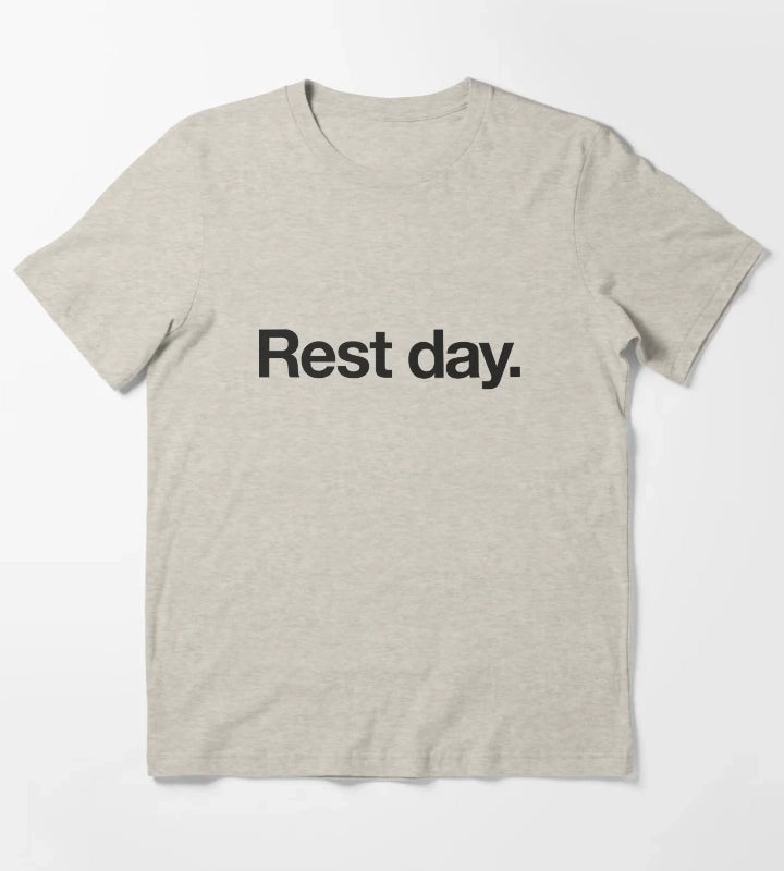 Rest Day Training Graphic T-Shirt Cream