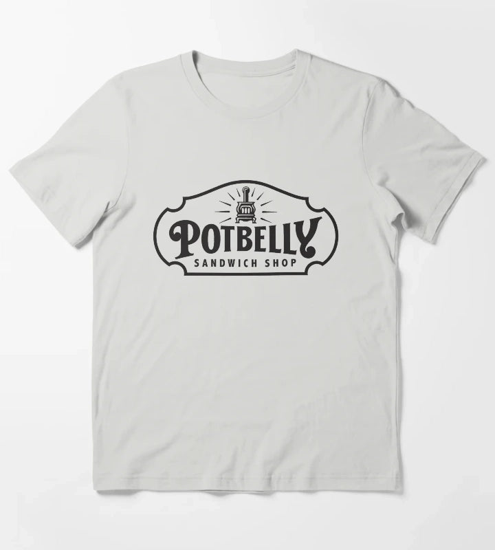 Resto Potbelly Sandwich T-Shirt Light Grey