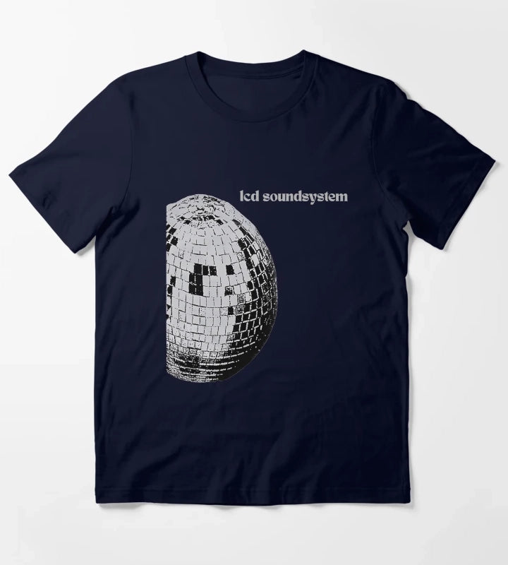 Retro Ball Text Graphic Style T-Shirt Navy
