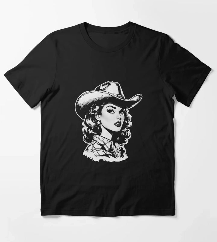 Retro Cowgirl Western design T-Shirt