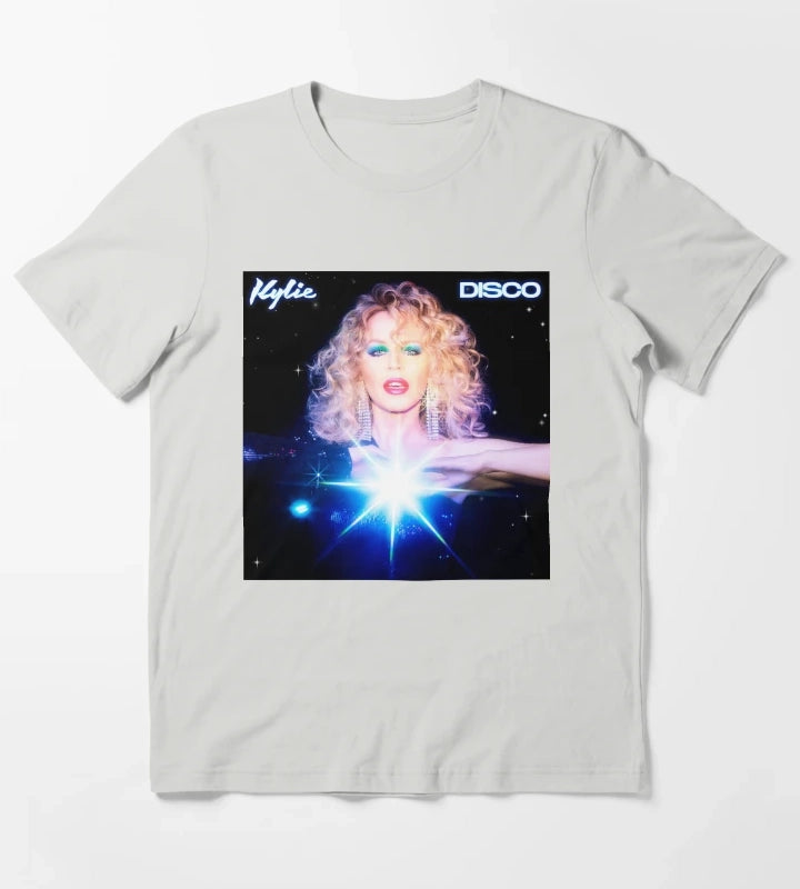 Retro Disco Queen Aesthetic T-Shirt Light Grey