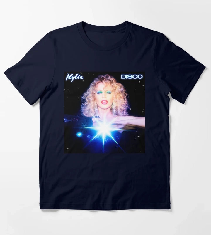 Retro Disco Queen Aesthetic T-Shirt Navy