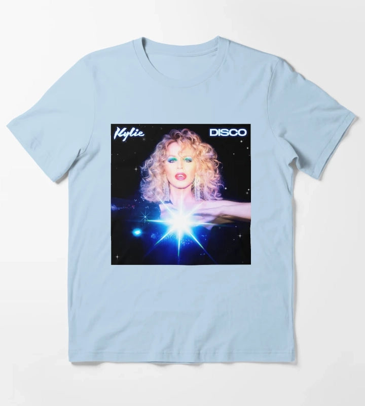 Retro Disco Queen Aesthetic T-Shirt Sky Blue
