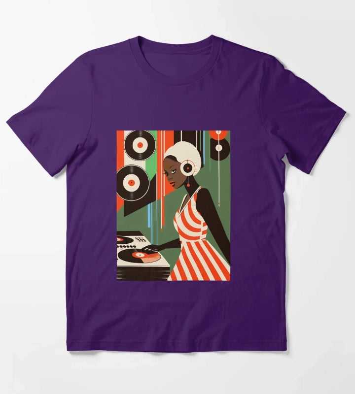 Retro Disco party T-Shirt Purple