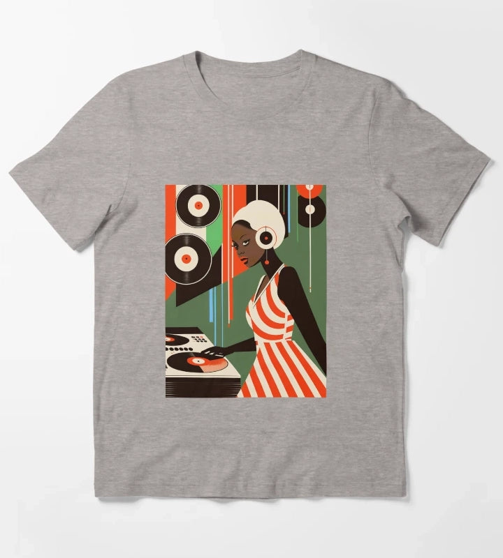Retro Disco party T-Shirt Heather Grey