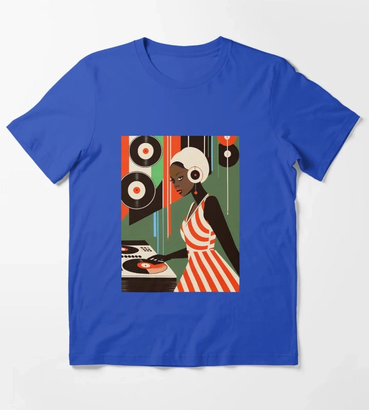 Retro Disco party T-Shirt Blue
