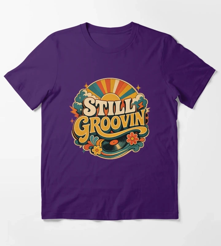 Retro Groove T-Shirt Purple
