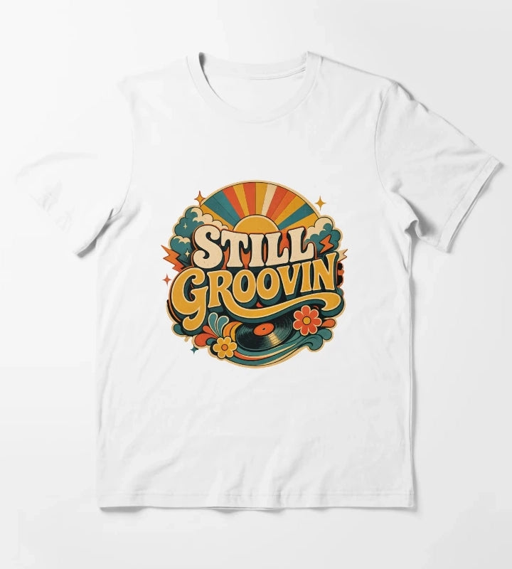 Retro Groove T-Shirt White