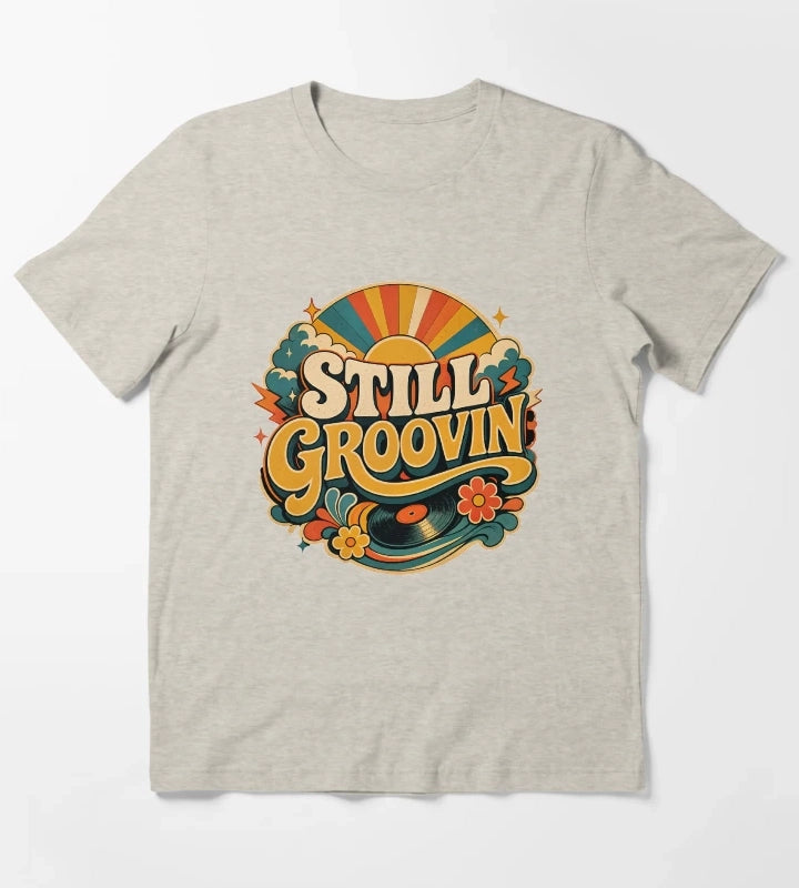 Retro Groove T-Shirt Cream