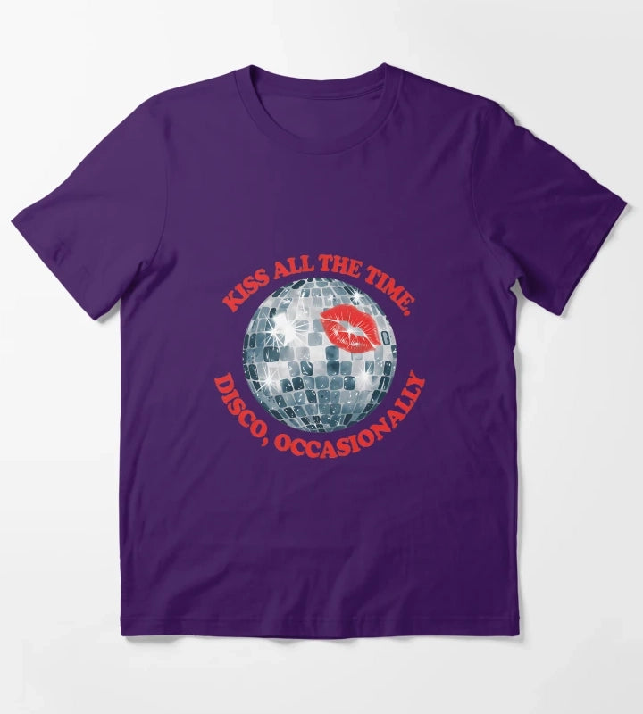 Retro Harry Styles Singer Music Kiss All The Time T-Shirt Purple