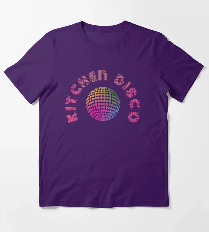 Retro Kitchen Disco Ball T-Shirt Purple