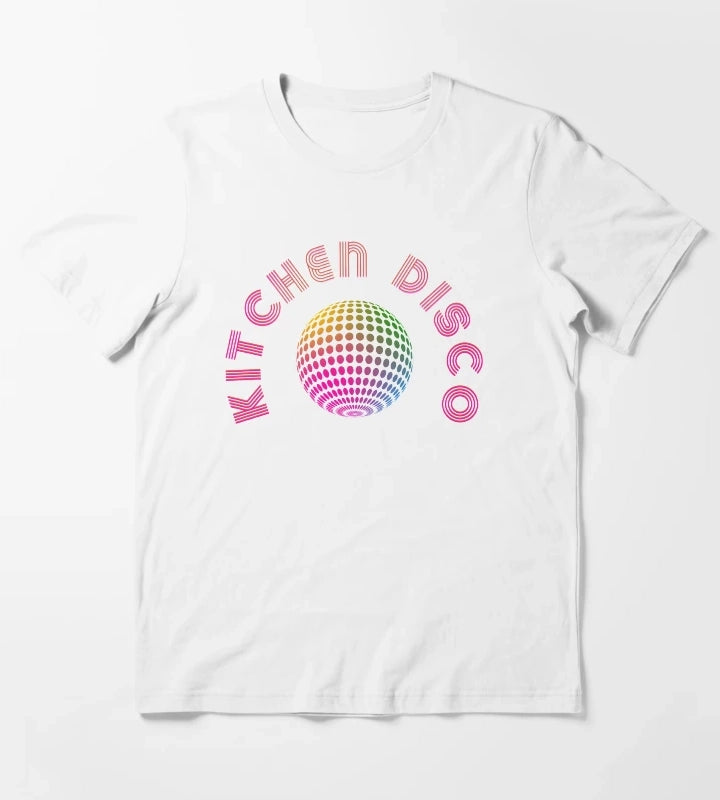 Retro Kitchen Disco Ball T-Shirt White