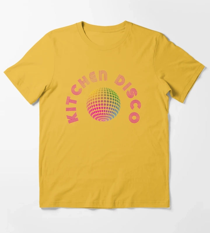 Retro Kitchen Disco Ball T-Shirt Yellow