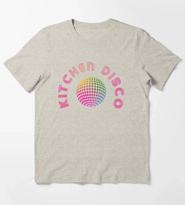 Retro Kitchen Disco Ball T-Shirt Cream