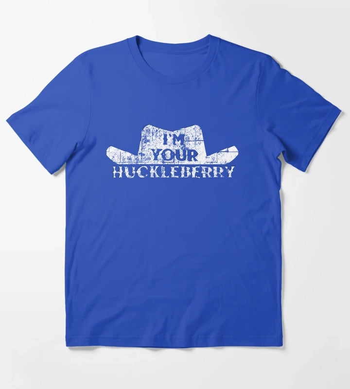Retro Mens Doc Retro Holliday IM Your Huckleberry Distressed Cool Gift T-Shirt Blue