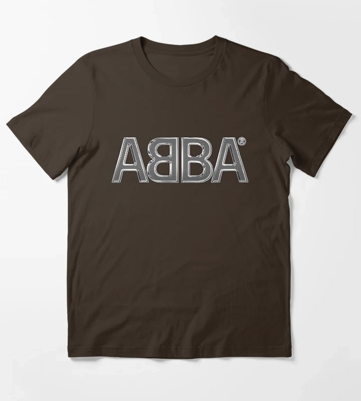 Retro Star Style Disco Music T-Shirt Brown