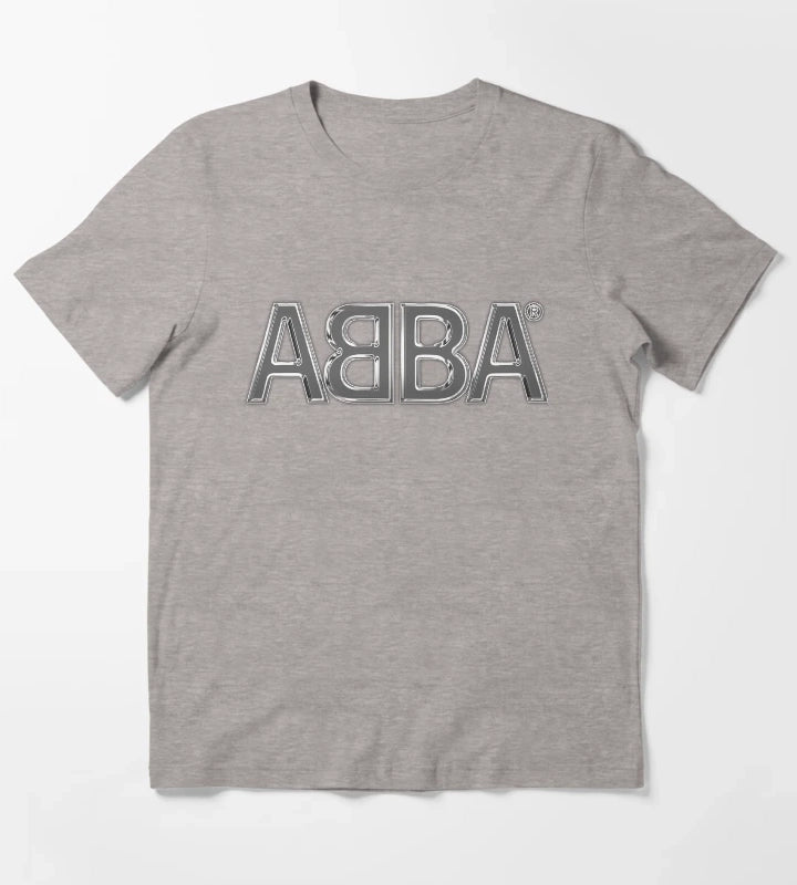 Retro Star Style Disco Music T-Shirt Heather Grey