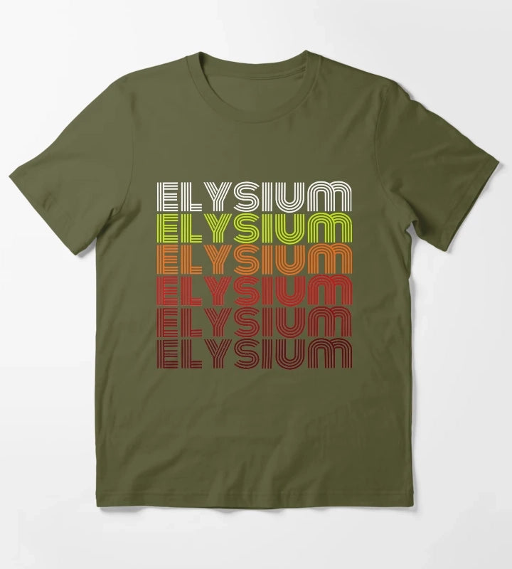 Retro Vintage Role Disco Elysium Playing Game Gift For Everyone T-Shirt Olive Green
