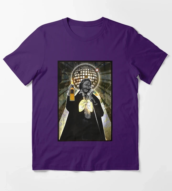 Retro Vintage Role Disco Elysium Playing Game Love You T-Shirt Purple