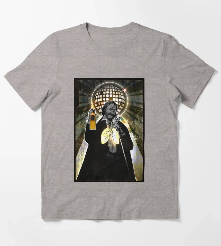 Retro Vintage Role Disco Elysium Playing Game Love You T-Shirt Heather Grey