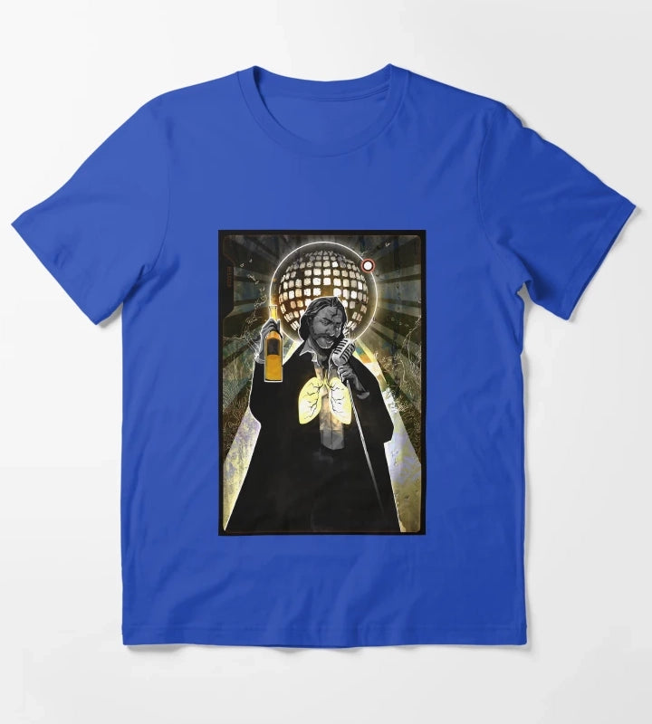 Retro Vintage Role Disco Elysium Playing Game Love You T-Shirt Blue