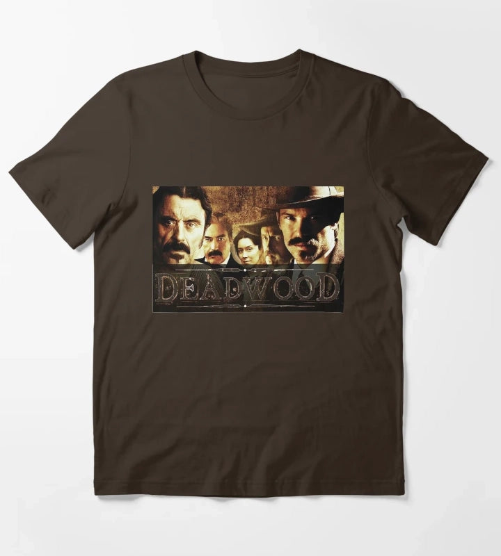 Retro Vintagets Deadwood South Dakota Halloween T-Shirt Brown