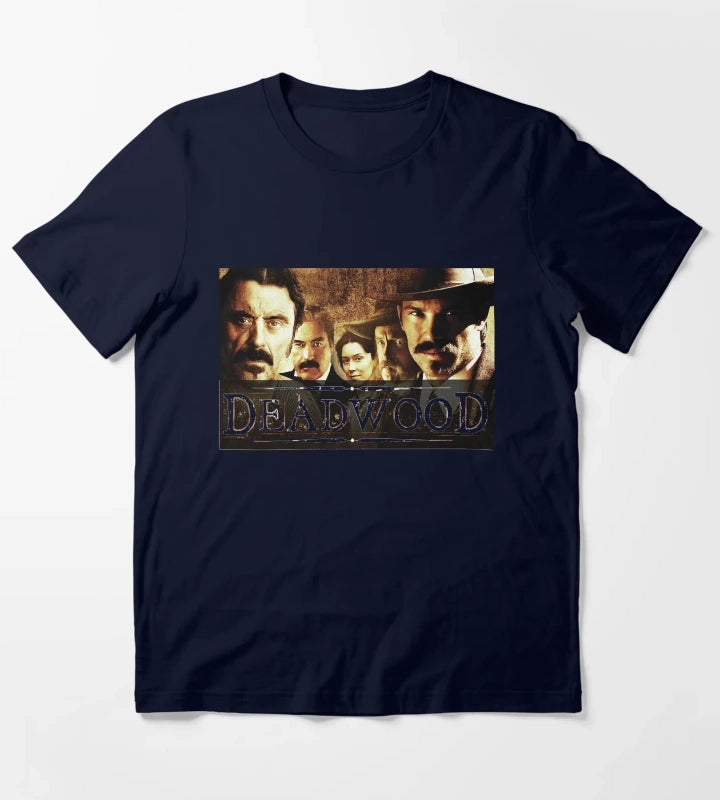 Retro Vintagets Deadwood South Dakota Halloween T-Shirt Navy