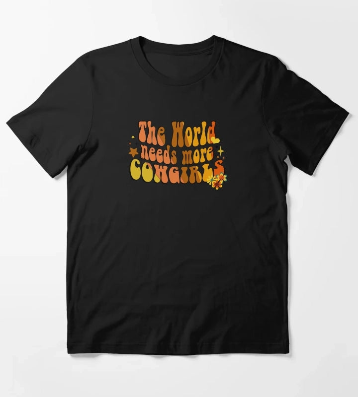 Retro Western The World Needs More Cowgirls Retro Colors T-Shirt